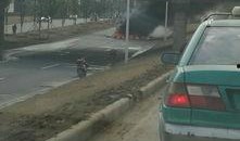 常州货车自燃最新爆料,火光冲天，紧急救援展开